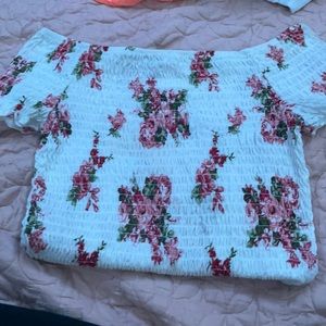 a strapless shirt
